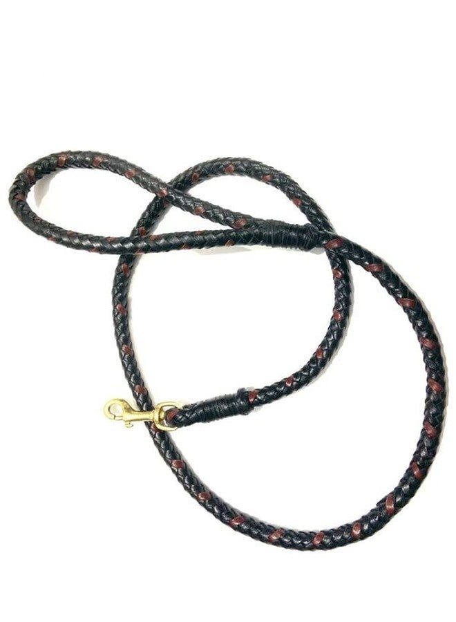 PETS TRIANGLE Leather Dog Leash 6Ft - Soft Durable Genuine Handmade Braided Lead for Training, Walking - Heavy Duty Strong for Large & Medium Dogs (Multicolor) - Image 5